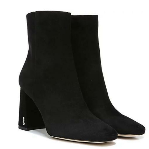 Sam Edelman Women Codie High Block Heel Suede/Leather Booties Shoes Size 7.5 NIB - Picture 7 of 14